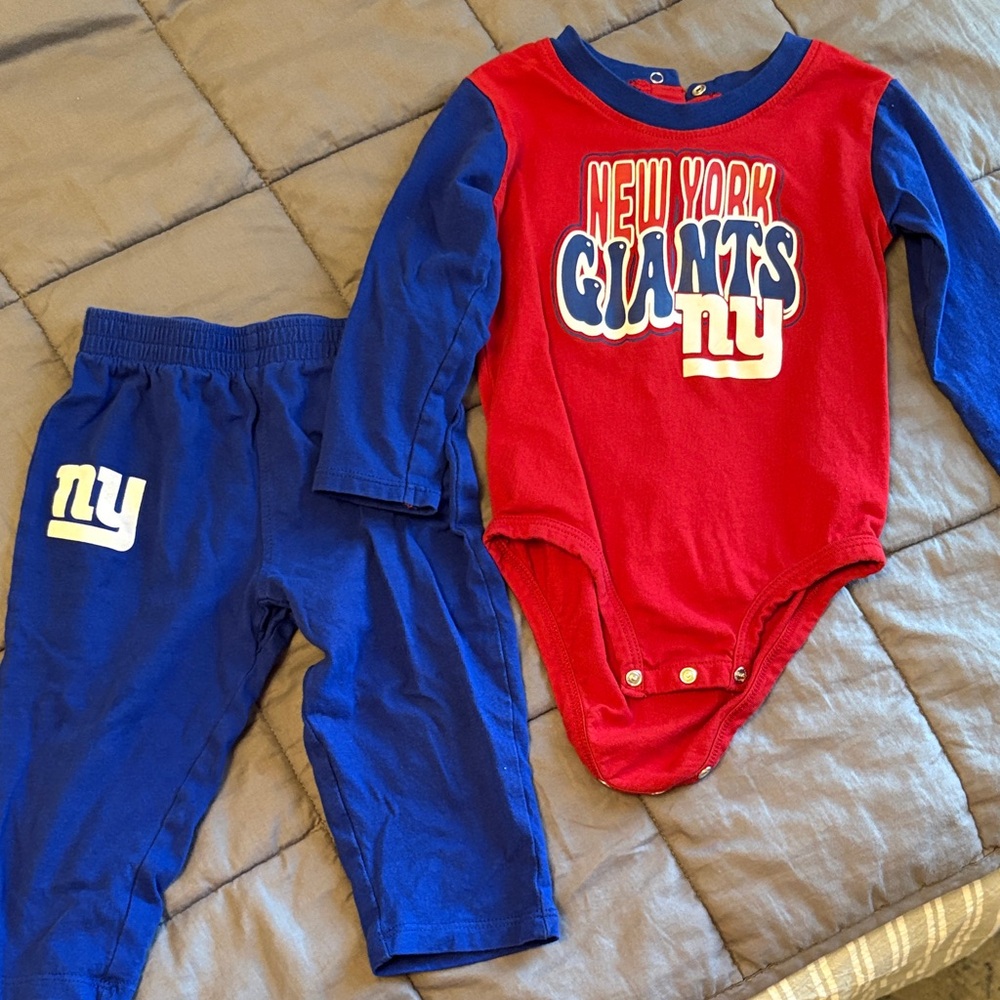 NFL Infant Bodysuit in Red and Royal Blue 18M
